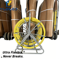 YILI Ultra Flexible 3mm Fiberglass Fish Tape dengan Tanda Meter, Alat Penarik Kabel untuk Saluran Kabel, Telekomunikasi Dalam Ruangan, Grosir