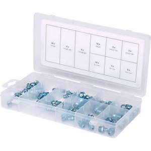 KS TOOLS-Assortiment de mamelons de graissage 970.0360, métriques et impériaux (70 pcs) - EAN 4042146510803 ELEMENTS POUR FIXER LES FIXATIONS - Product Image 1