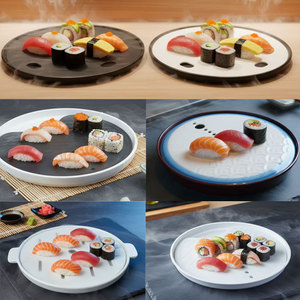 Assiette créative en mélamine HCMA pour glace carbonique, vaisselle de spécialité pour restaurant, assiette à fumée pour club privé, présentation de fruits de mer et sashimi - Product Image 2