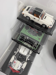 Caja de exhibición vertical de plástico moderna, antirustable, de fácil montaje, con 1 estante, para modelos a escala 1:8/1:10/1:14/1:18/1:24/1:32 (compatibles con 10295 y <span class=keywords><strong>911</strong></span>) - Product Image 5