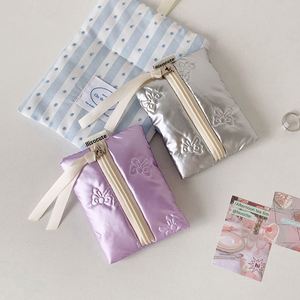Monedero de alta calidad con diseño de lazo, portátil para estudiantes, para cables de datos, auriculares, mini bolsa de almacenamiento simple para lápiz labial - Product Image 6