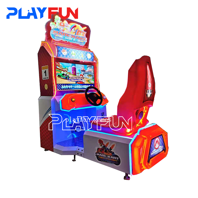 Игровой автомат FEC для аркадных игр, работающий на монетах, детский карт Марио, DX симулятор вождения, гоночный автомобильный симулятор вождения