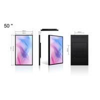 50 55 65 ''écran LCD affichage numérique moniteur TV 3000cd graphiques Android OS intégré CMS surbrillance Animation fenêtre face