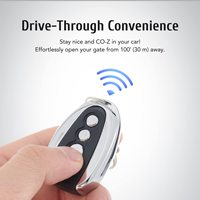 Télécommande universelle sans fil RF 433,92 MHz 4 canaux pour porte de garage