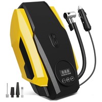 Dual Cylinder Cordless Car Tire Inflator, 12V Portable Electric Air Pump, Digital Display Auto Tyre Compressor for Car SUV Truck