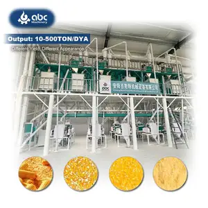Maquinaria de fabricación de granos comerciales completos a pequeña escala de maíz barato para la fabricación de molienda de harina a pequeña escala y a gran escala