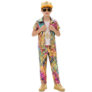 Disfraz Infantil de Pantalones Acampanados Estilo Disco de los 70 para Niños y Niñas, Ropa para Actuaciones de Halloween - Product Image 2