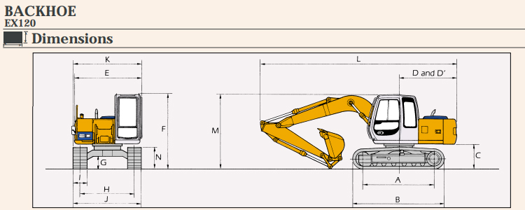 Cheap Price Excavators excavadora usada EX120 Used Excavator For Sale