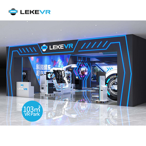 Simulador de tiro de realidad Virtual interior LEKE VR, parque de atracciones de fibra de vidrio, máquina de juego de <span class=keywords><strong>cine</strong></span>, arena multijugador para tema - Product Image 3