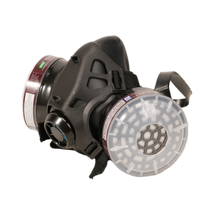 डबल फिल्टर आधा फेस रेस्पिरेटर मास्क कार्बनिक वाष्प और धूल सुरक्षा सुरक्षात्मक पुनः प्रयोज्य गैस मास्क मॉडल 9578 रबर धोने योग्य - Product Image 4