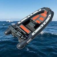 Sport 13ft Rib390 coque en aluminium semi-rigide Hypalon/PVC nervure en aluminium bateau gonflable Pooton bateau à vendre