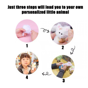 Macaron lông Ribbon bó hoa mẫu giáo DIY Câu Đố mã hóa Twirl dính kẹp tóc vui vẻ cha-con giáo dục handmade Craft cho - Product Image 3