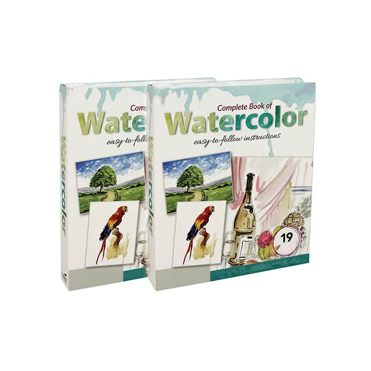 Livro de colorir para crianças, papel aquarela reutilizável para desenho e pintura