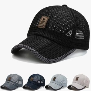 Men's Mesh Cap Outdoor Breathable Large Mesh Winning the Bid Baseball Hat <b>Sunscreen</b> Casual Sports Duck Tongue Cap - Product Image 1
