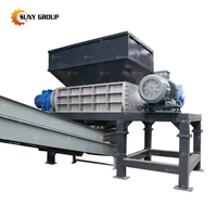 Machine de broyage et de concassage des déchets généraux, machine de broyage à double arbre