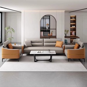 Ensemble de <span class=keywords><strong>canapé</strong></span> modulaire de bureau décontracté pour trois personnes, polyvalent, salles de réunion pour petites entreprises, réception, salon, hôtel - Product Image 3