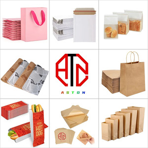 Lunch <span class=keywords><strong>Burger</strong></span> Friet Gebakken Kip Salade Ecologische Verpakking Kraft Papier Fastfood Verpakkingsdoos met Kleurendruk Maatwerk - Product Image 6