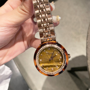 Fashionable Gemstone Women's <b>Watch</b>, Tiger Eye Stone Wristwatch, Casual <b>Quartz</b> <b>Watch</b> - Product Image 6