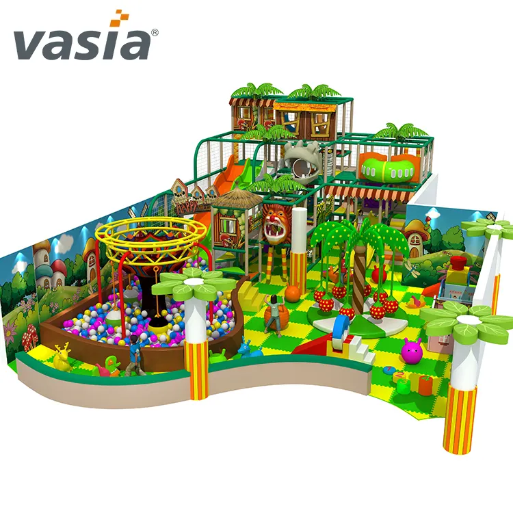 Vasia-juegos de interior para niños, gimnasio infantil con temática de jungla moderna