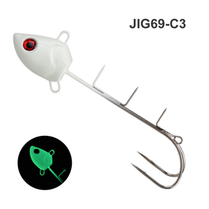 رؤوس صيد غاطسة من الرصاص والفولاذ المقاوم للصدأ من WEIHE بوزن 100-300 جرام مع خطاف لصيد الأسماك في أعماق البحار والمحيطات - Product Image 6