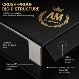 Custom Reusable Eco-Friendly Self-Erecting Magnetic Closure Gift <b>Boxes</b> for Baseball Caps & Clothes Packaging - Product Image 4