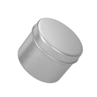 Boîte en aluminium ronde de 120 ml (4 oz) pour bougies au safran, pot de crème pour le visage, emballage pour thé