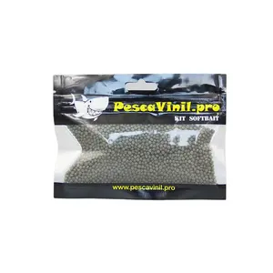 Digital Print Customized Zip lock Mylar Bags Recyclable Soft Plastic Bait Bags For Fishing Worm