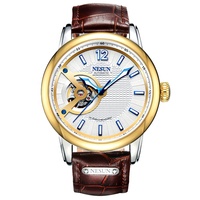 Montre mécanique automatique de luxe pour homme 2026, étanche, lumineuse, de loisirs, design ajouré, tendance