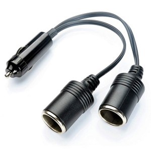 Xe Ba Xe Dual Port Thuốc Lá Nhẹ Hơn Splitter Nữ Ổ Cắm Cắm <span class=keywords><strong>Power</strong></span> Adapter Nối Đầu Ra 10A Điện Gỗ - Product Image 1