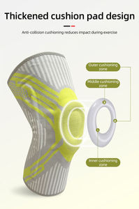 Genouillère de sport élastique pour la course et le basketball, soutien pour déchirure du ménisque, avec ressort et coussinet de gel rotulien - Product Image 3