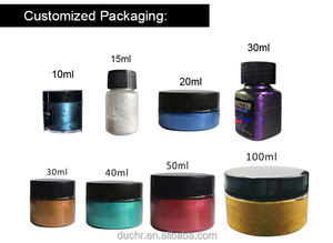 Ensemble de peinture acrylique métallisée caméléon de qualité supérieure personnalisée gratuite 6 couleurs <span class=keywords><strong>petit</strong></span> paquet <span class=keywords><strong>pot</strong></span> de marque privée pour <span class=keywords><strong>verre</strong></span> toile papier - Product Image 3