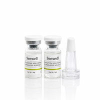 Poudre de peptides GHK Cu lyophilisée en flacons – Traitement facial réparateur et éclaircissant au cuivre – Marque privée
