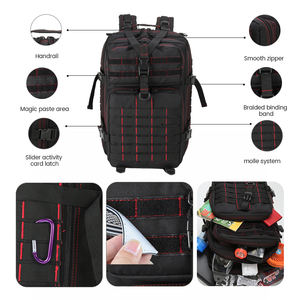 กระเป๋าเป้สะพายหลังกันน้ำ Lupu Oxford / Nylon Molle สำหรับกิจกรรมกลางแจ้ง เดินป่า ตั้งแคมป์ และกิจกรรมทางยุทธวิธีสำหรับผู้ชาย - Product Image 3