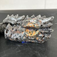 थोक हस्तनिर्मित Polishde लोक कला कण प्रतिमा yooperlite ड्रैगन सिर गहने