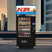 Distributeur automatique de boissons gazeuses et de snacks d'extérieur aux normes allemandes avec paiement par carte