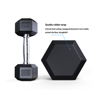 ZJFIT لياقة بدنية رخيصة Hex دمبلم odm جرس مخصص رطلا 5 رطل/10 من تصنيع المعدات الأصلية/10 ، 20 من دمبلل مطاط سداسي