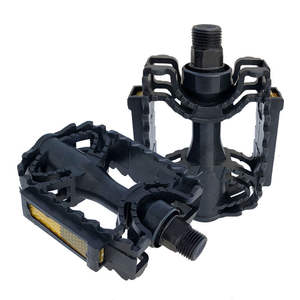 Pedales de plataforma para bicicleta para niños, antideslizantes, de plástico, con eje de acero moldeado integral, multiusos, 573 - Product Image 1