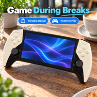 Console de jeu portable SF3500, écran IPS HD de 5 pouces, jeux rétro, double joystick, rechargeable, portable, 20000 jeux vidéo intégrés, pour enfants