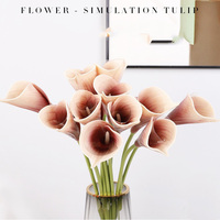 Shangchu Hochwertige Künstliche Polyurethan Realistische Calla-Lilien Blumenarrangement Restaurant-Dekoration Hochzeit Valentinstag