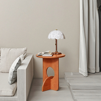 Meubles de salon modernes et luxueux, table d'appoint minimaliste créative, petite table console en bois clair, écologique, appartement