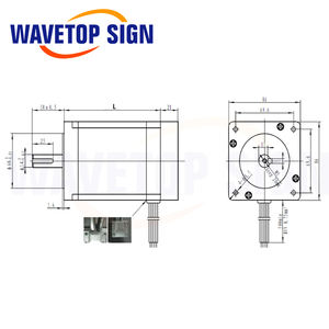WaveTopSign NEMA 34 Torque 8N.<span class=keywords><strong>m</strong></span> Closed Loop Stepper Motor Driver 86 hse8n-bc38 + HSS86 per Co2 Laser taglio e macchina incisore - Product Image 6