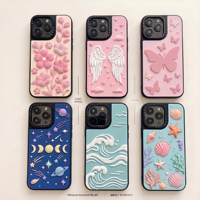 Nouvelle Coque de Téléphone à Motifs Floraux Mignons pour iPhone 16e, Étui de Protection pour Téléphone Portable 13 14 Plus 15 16 17 Pro Max 17 Air