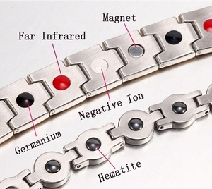 Contas de Germânio CAMAZ, Pedra de Íons Negativos, Grãos de Pedra de Energia Magnética para Pulseira e Colar - Product Image 5