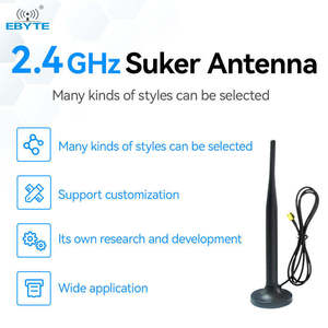 Antena Wifi Omnidireccional Ebyte Económica de 3dBi y 2.4GHz con Base Magnética Fuerte, Antena de 15dbi y 2.4ghz - Product Image 3