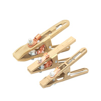Clips de mise à la terre et de batterie entièrement en cuivre de qualité industrielle, accessoires essentiels pour les machines à souder, pour les fils de terre et les clips de soudage