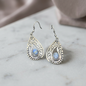 Pendientes de Plata de Ley con Piedra Lunar Elegante de Calidad AAA, Joyería para Mujer, Exportador Mayorista, Tu Elección - Product Image 2