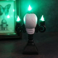 Lanterne de rue LED en forme de crâne pour Halloween, lumière sans flamme à piles pour bar, maison hantée, décoration de fête, accessoire d'ambiance