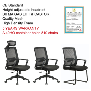 Sillas de Oficina Ergonómicas Giratorias de Malla Clásicas de Respaldo Alto para Personal al por Mayor - Product Image 4
