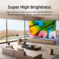 Projecteur vidéo 4K A9R 1850 ANSI avec connexion haut-parleur stéréo intégré, courte focale, Android 11/12, pour entreprises