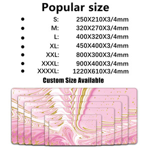 Chất lượng cao thêm lớn XXL màu hồng kết cấu tùy chỉnh bàn phím chuột Pad thảm tùy chỉnh Miếng Đệm chuột - Product Image 6